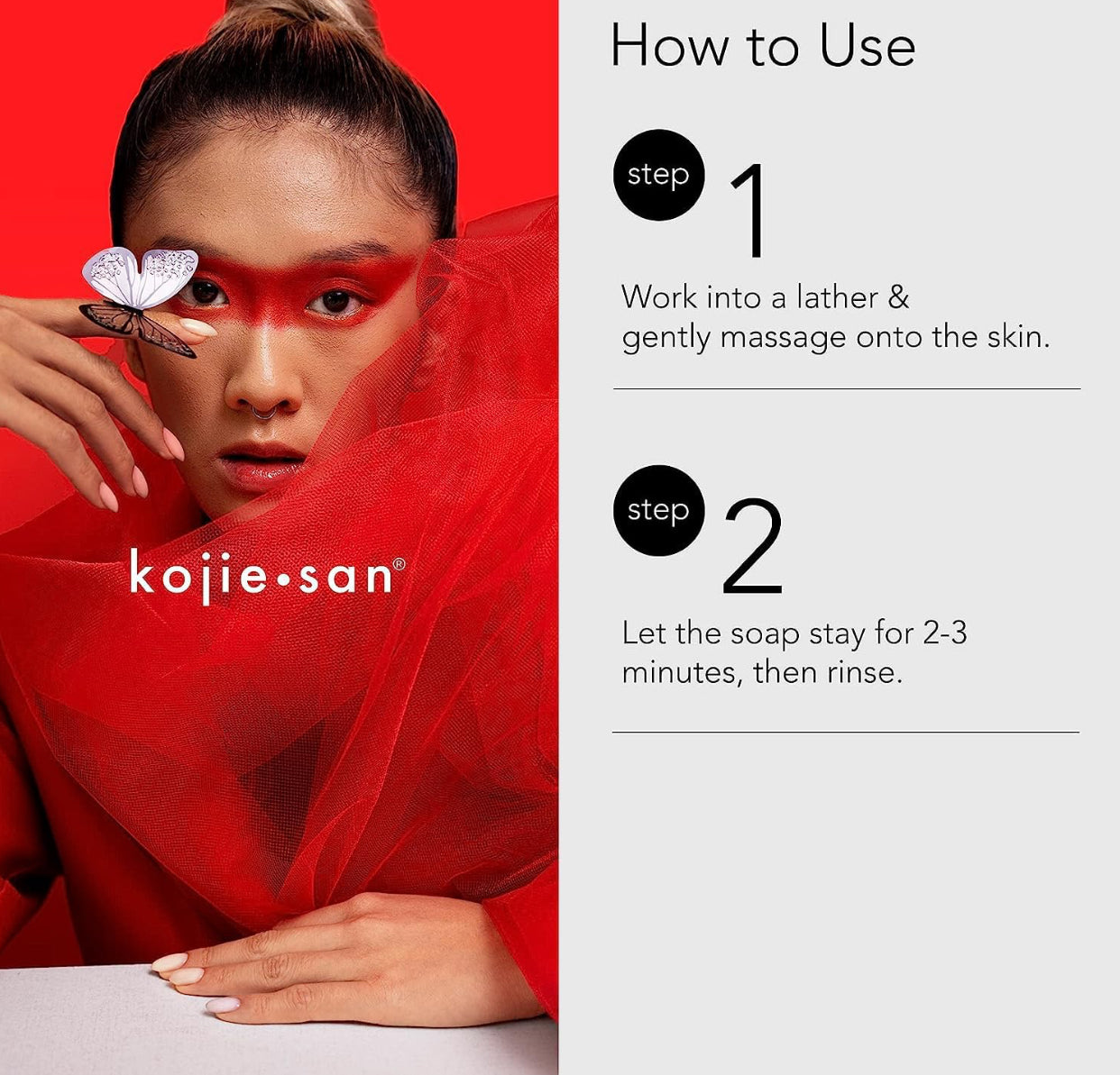 Kojie San Skin Brightening Soap - Original Kojic Acid Soap for Face & Body - Cosmetic Soap for Beautifully Fresh Skin (2 X 135g Bars)