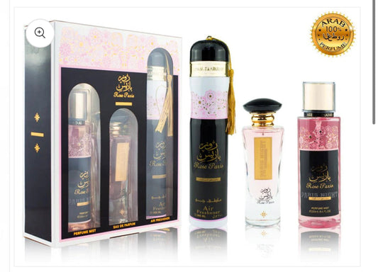 Rose Paris gift set | 3 pieces | by Ard Al Zaafaran